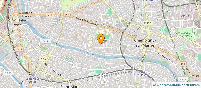 localisation de l'entreprise 987 538 550 à CHAMPIGNY-SUR-MARNE
