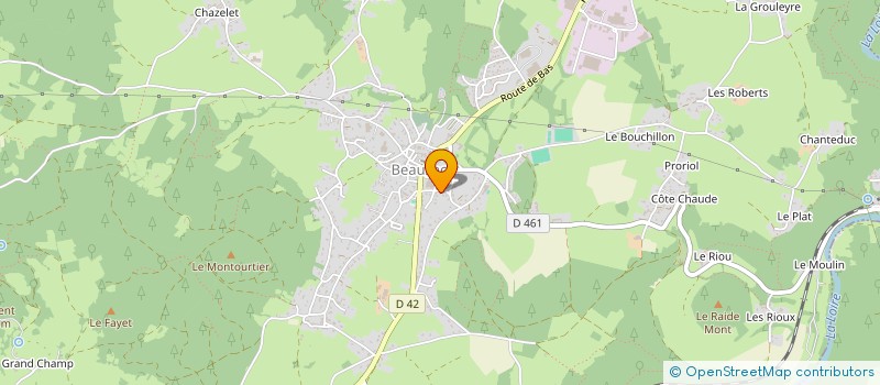 localisation de l'entreprise 987 688 868   BEAUZAC