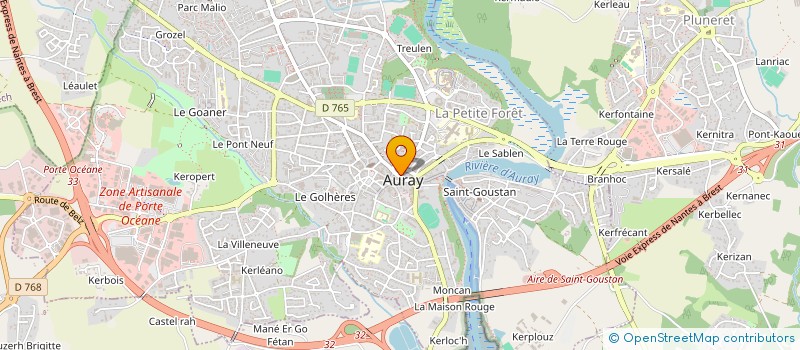 localisation de l'entreprise 987 726 700  à AURAY