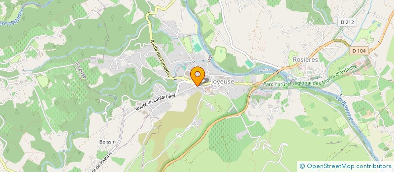 localisation de l'entreprise 987 804 036 à JOYEUSE