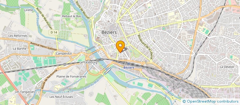 localisation de l'entreprise 988 032 017   BEZIERS