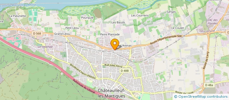 localisation de l'entreprise 988 147 005   CHATEAUNEUF-LES-MARTIGUES