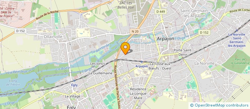 localisation de l'entreprise 989 153 523   ARPAJON