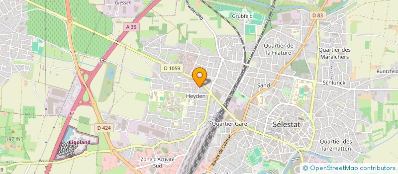 localisation de l'entreprise 989 232 616   SELESTAT