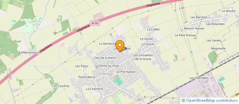 localisation de l'entreprise 989 530 878   CHAINGY