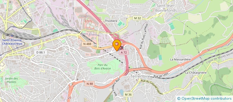 localisation de l'entreprise 99 CARS CONCEPT  SAINT-ETIENNE