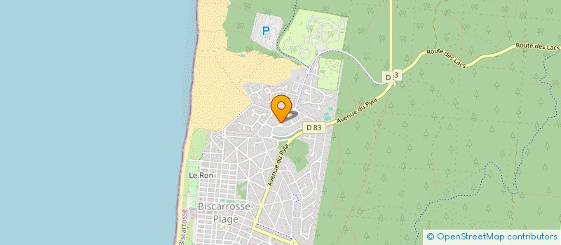 localisation de l'entreprise 99 FRANCIN  BISCARROSSE