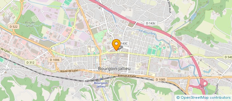 localisation de l'entreprise 99 SAVEURS  BOURGOIN-JALLIEU