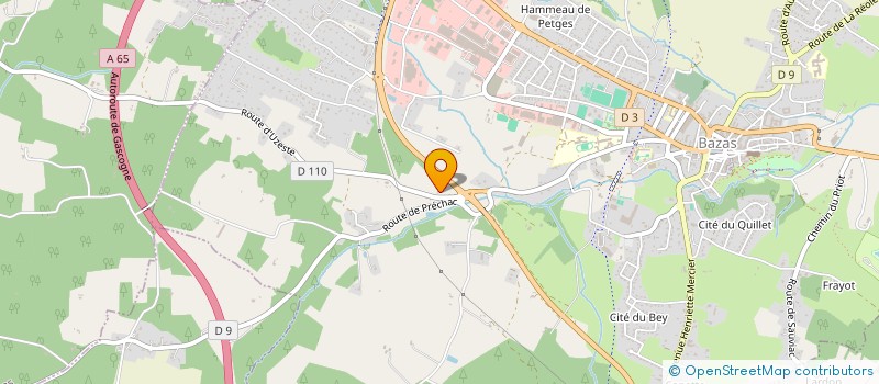 localisation de l'entreprise 990 397 861   BAZAS