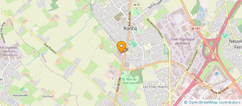 localisation de l'entreprise 990 409 799   RONCQ