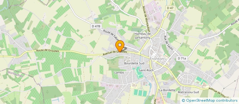 localisation de l'entreprise 990 415 549   FRONTON