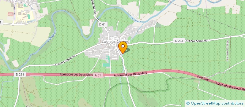 localisation de l'entreprise 990 769 200   LUC-SUR-ORBIEU