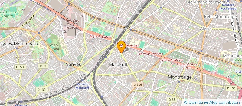 localisation de l'entreprise 991 812 009   MALAKOFF
