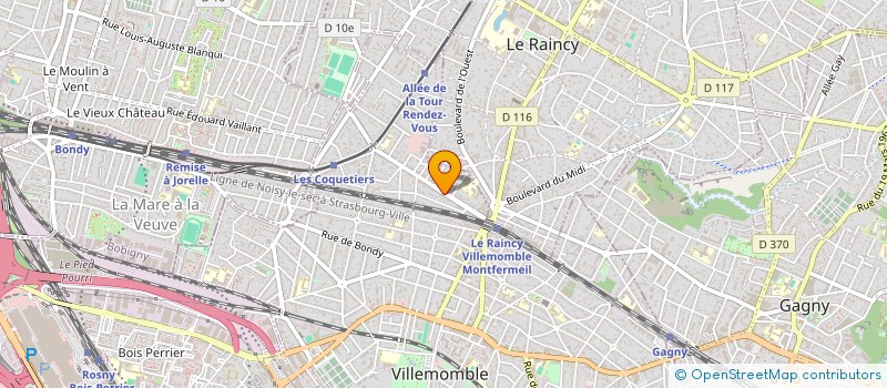 localisation de l'entreprise 997 à VILLEMOMBLE