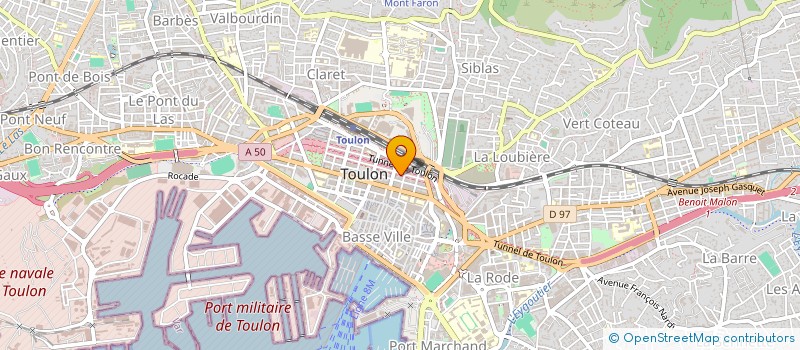 localisation de l'entreprise 9B+ à TOULON