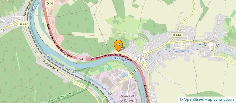 localisation de l'entreprise 9PGP  CUSTINES