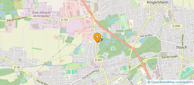 localisation de l'entreprise A 10  KINGERSHEIM