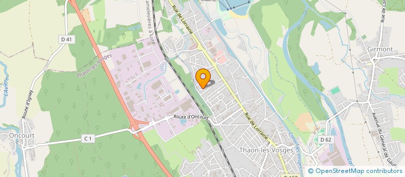 localisation de l'entreprise A 100 DANSES  THAON-LES-VOSGES