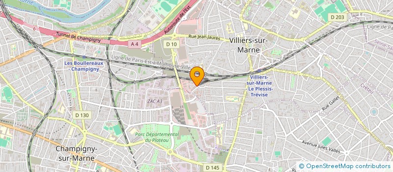 localisation de l'entreprise A 2 AIRS  VILLIERS-SUR-MARNE
