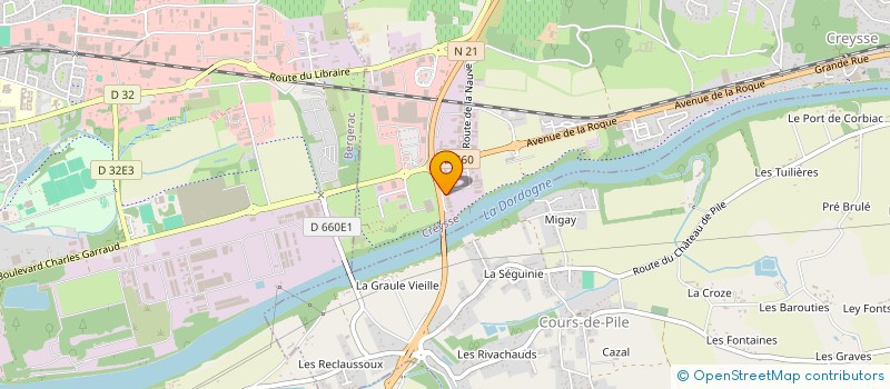 localisation de l'entreprise A 2 B à CREYSSE