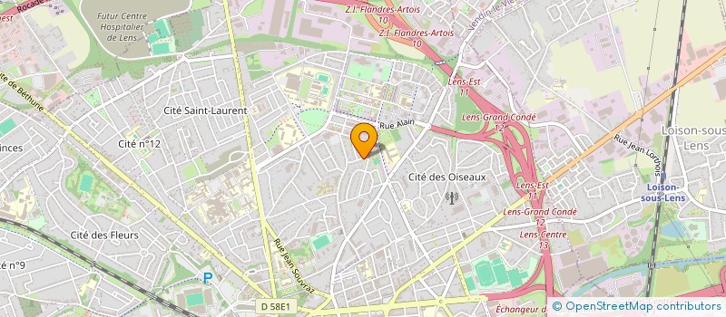 localisation de l'entreprise A 2 BIS  LENS