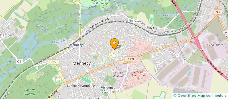 localisation de l'entreprise A 2 C à MENNECY