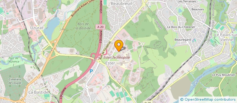 localisation de l'entreprise A 2 C NET à LIMOGES