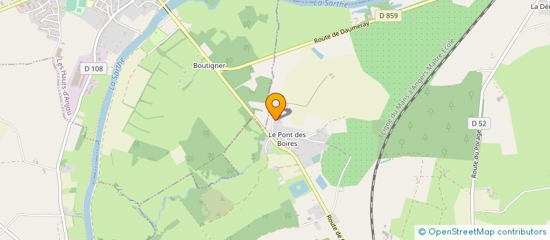 localisation de l'entreprise A.2.C.P. ANJOU CHAUFFAGE CLIMATISATION PLOMBERIE  ETRICHE