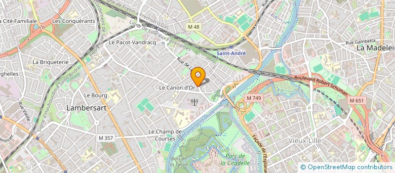 localisation de l'entreprise A 2 D CONSULTING à LAMBERSART