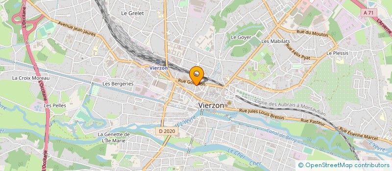 localisation de l'entreprise A.2.D. SERVICES à VIERZON