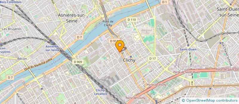 localisation de l'entreprise A.2.F. à CLICHY