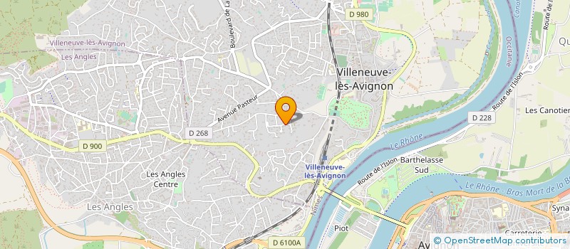 localisation de l'entreprise A 2 IMMOBILIER  VILLENEUVE-LES-AVIGNON