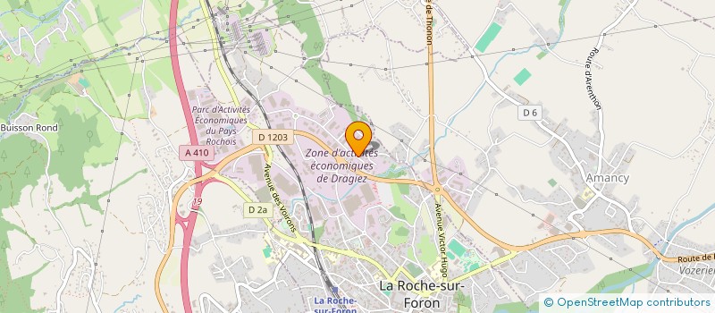 localisation de l'entreprise A.2.K. à LA ROCHE-SUR-FORON