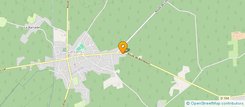 localisation de l'entreprise A.2.L.  CARCANS