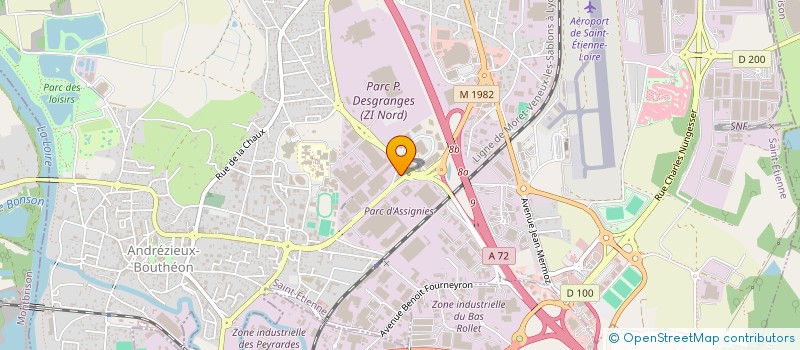 localisation de l'entreprise A 2 M  ANDREZIEUX-BOUTHEON