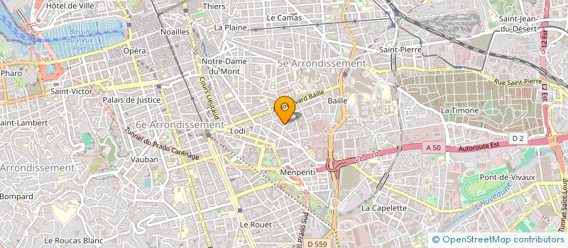 localisation de l'entreprise A.2.M à MARSEILLE
