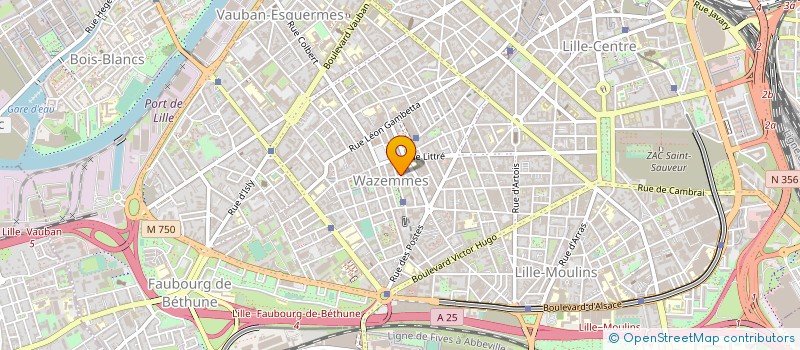 localisation de l'entreprise A 2 M à LILLE