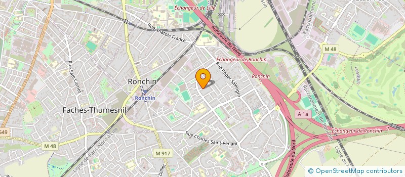 localisation de l'entreprise A 2 N  RONCHIN