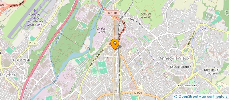 localisation de l'entreprise A.2.O. à ANNECY