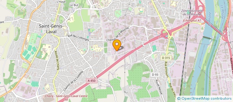 localisation de l'entreprise A 2 PAS DES PROS  SAINT-GENIS-LAVAL
