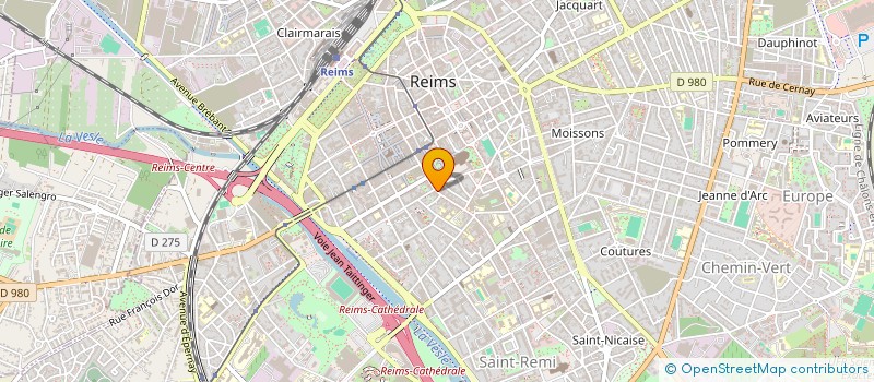 localisation de l'entreprise A 2 PAS DU SACRE  REIMS