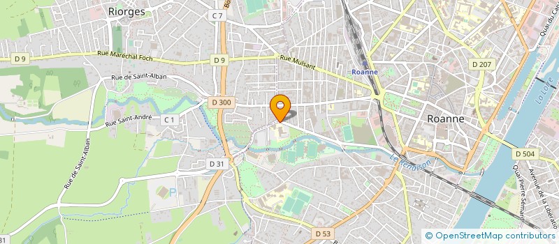 localisation de l'entreprise A 2 R à ROANNE