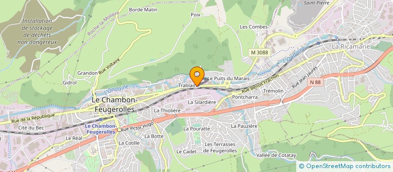 localisation de l'entreprise A 2 T à LE CHAMBON-FEUGEROLLES
