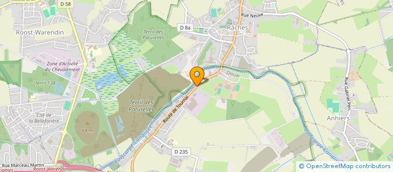 localisation de l'entreprise A.2.T.I. EAR  HENIN-BEAUMONT