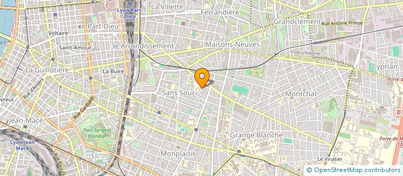 localisation de l'entreprise A 2000  LYON