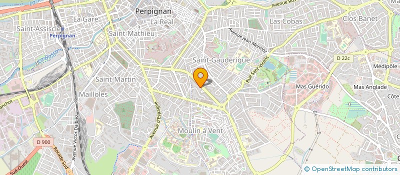 localisation de l'entreprise A.24 ECOPLANET  CABESTANY