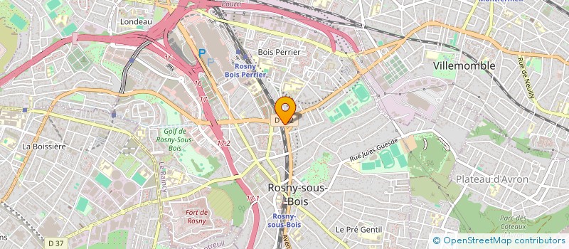 localisation de l'entreprise A.2M.P2 à ROSNY-SOUS-BOIS