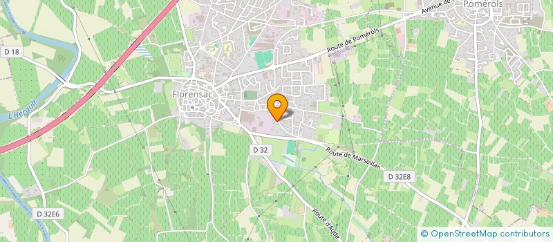 localisation de l'entreprise A 3  FLORENSAC