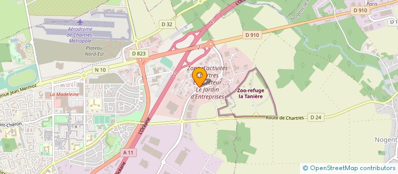 localisation de l'entreprise A.3.A à CHARTRES