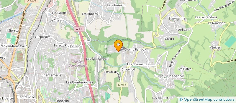 localisation de l'entreprise A 3 B  PUGNY-CHATENOD